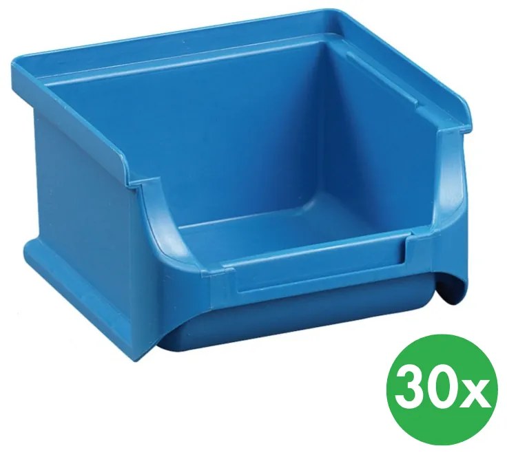 Plastové boxy PLUS 1, 102 x 100 x 60 mm, modré, 30 ks