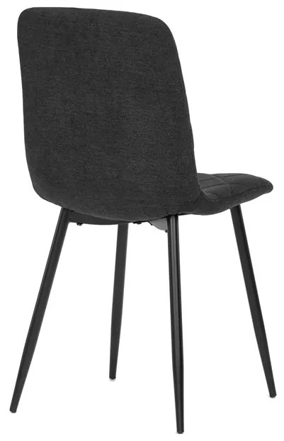 BONTEC Jedálenská stolička, čierna, látka, CT-283 BK2 Farba: Šedá