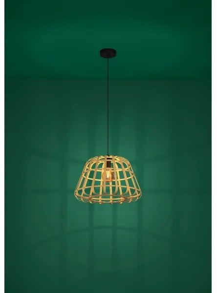 Eglo 390151 - Luster na lanku MONTEZUELO 1xE27/40W/230V pr. 50 cm bambus