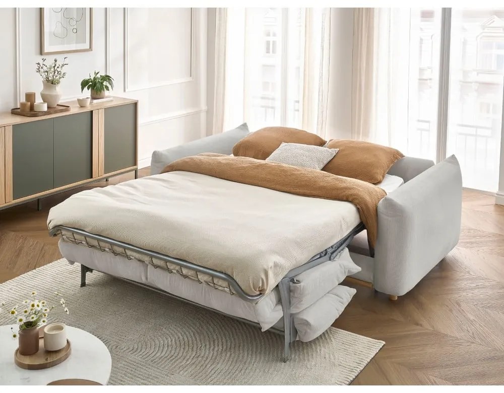 Svetlosivá rozkladacia pohovka 234 cm Ernest – Bobochic Paris