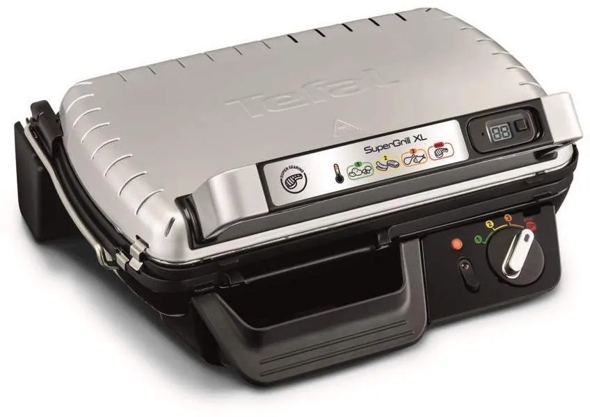 Elektrický gril Tefal Supergrill XL timer GC461B34(použité)