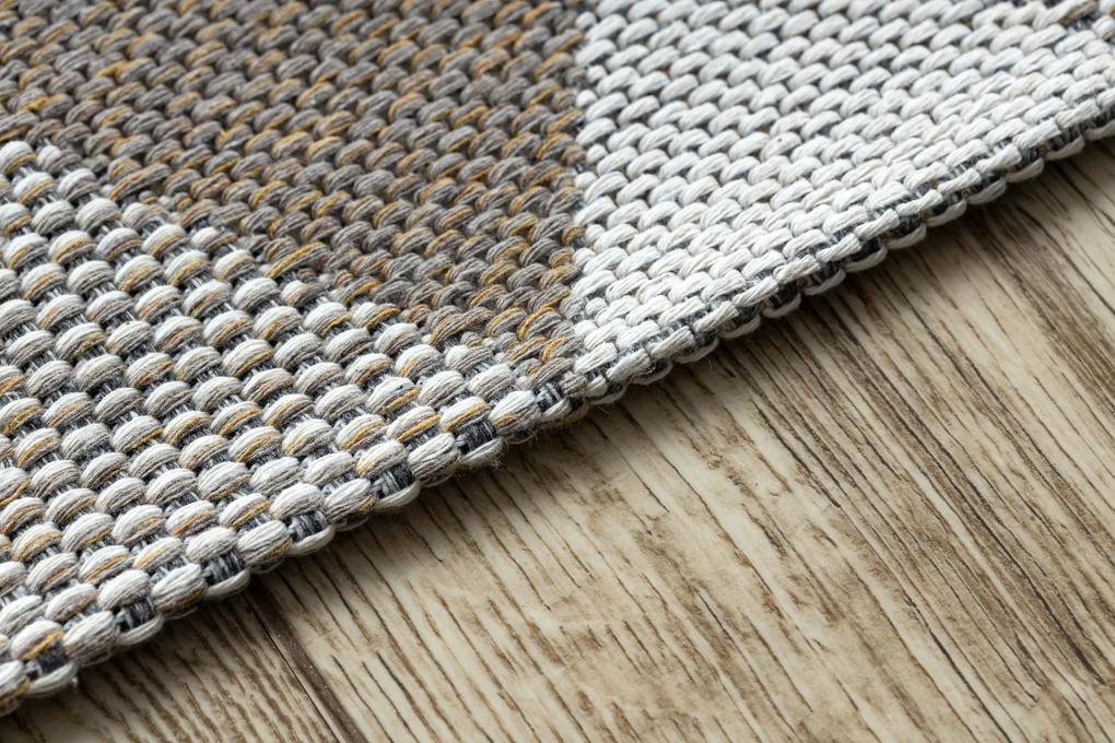 Ekologický šnúrkový koberec CASA EKO SIZAL Boho Trojuholníkový vzor, z recyklovanej bavlny,