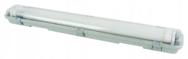 ECOLIGHT Hermetické svietidlo 60cm + 2x LED trubica studená biela - SET