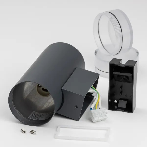 Brilagi - Vonkajšie nástenné svietidlo MATERA 2xGU10/30W/230V antracit IP54