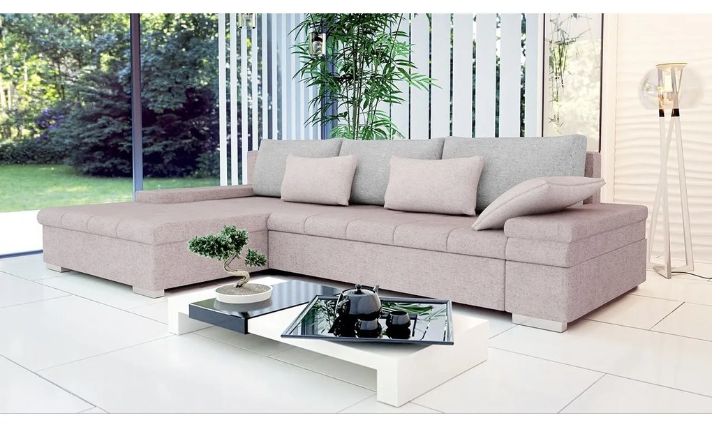 Rohová sedacia súprava Kanton Premium, Dostupné poťahy: Terra 15 + Terra 15 + Terra 06 ECO, Strana: ľavá