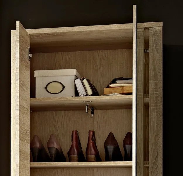 Skriňa so zrkadlom Go, dub sonoma