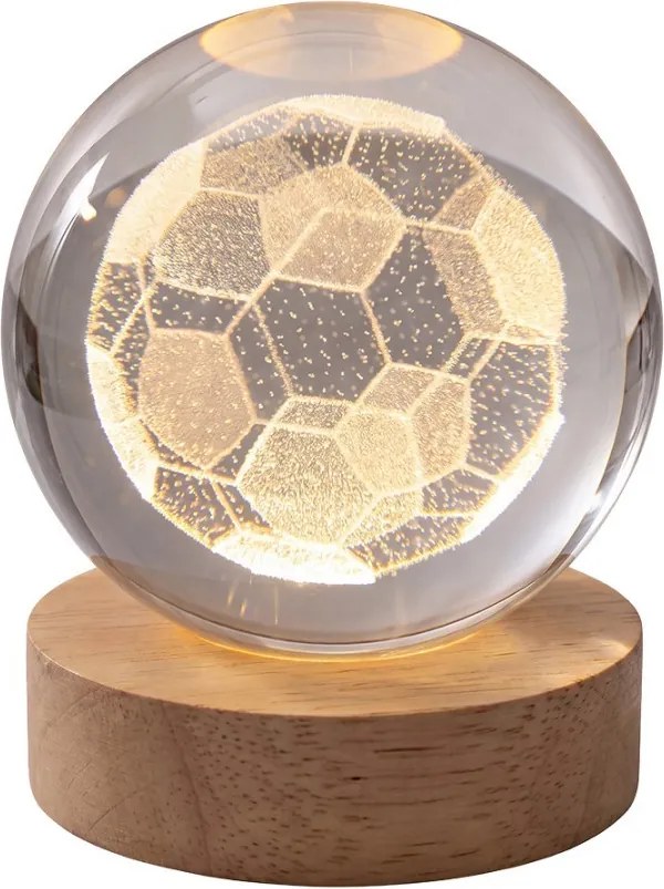 Table Lamp Brown Glass - LED ? 6 cm