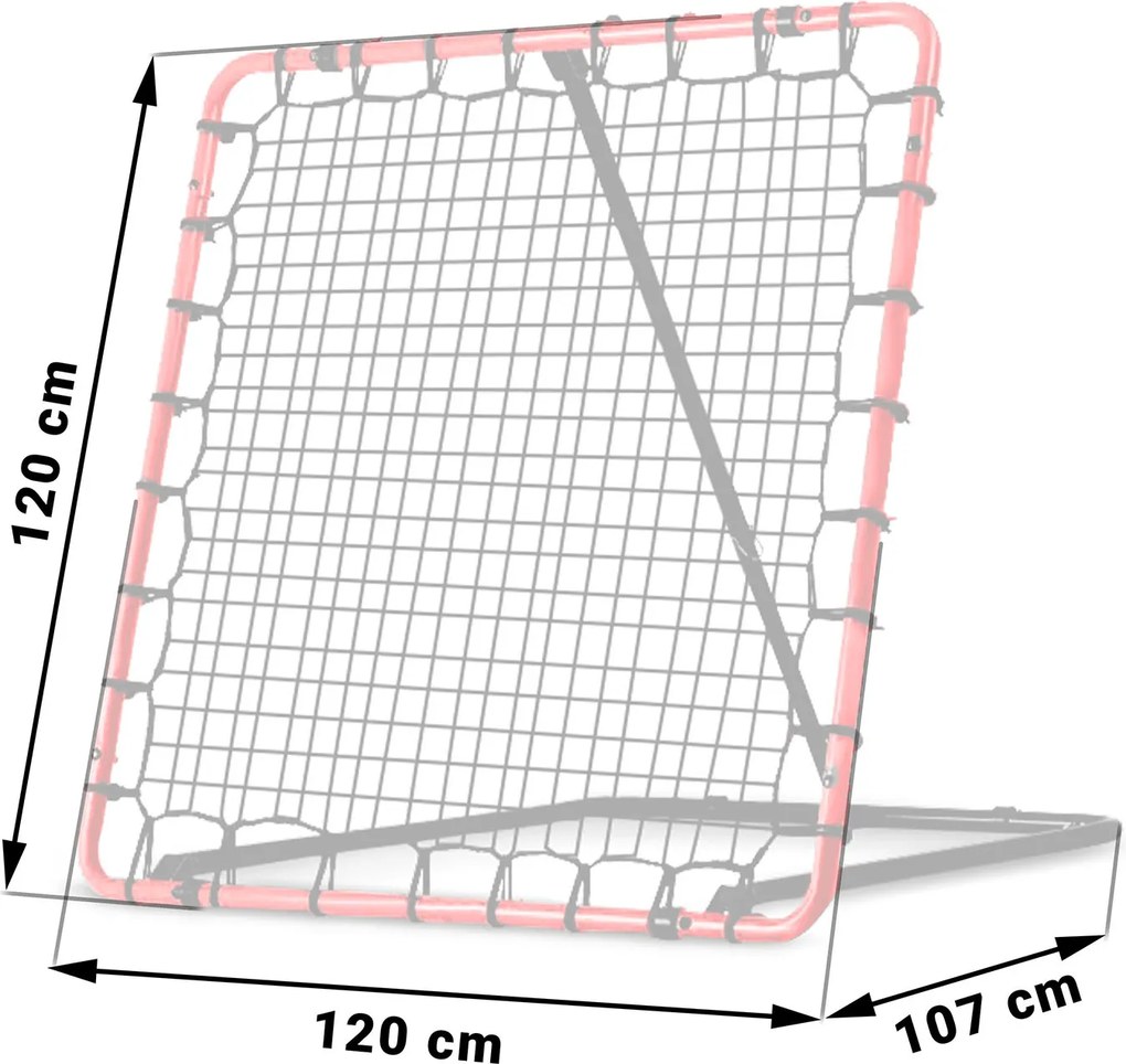 Tréningová bránka rebounder 120 x 120 cm Neo-Sport NS-491