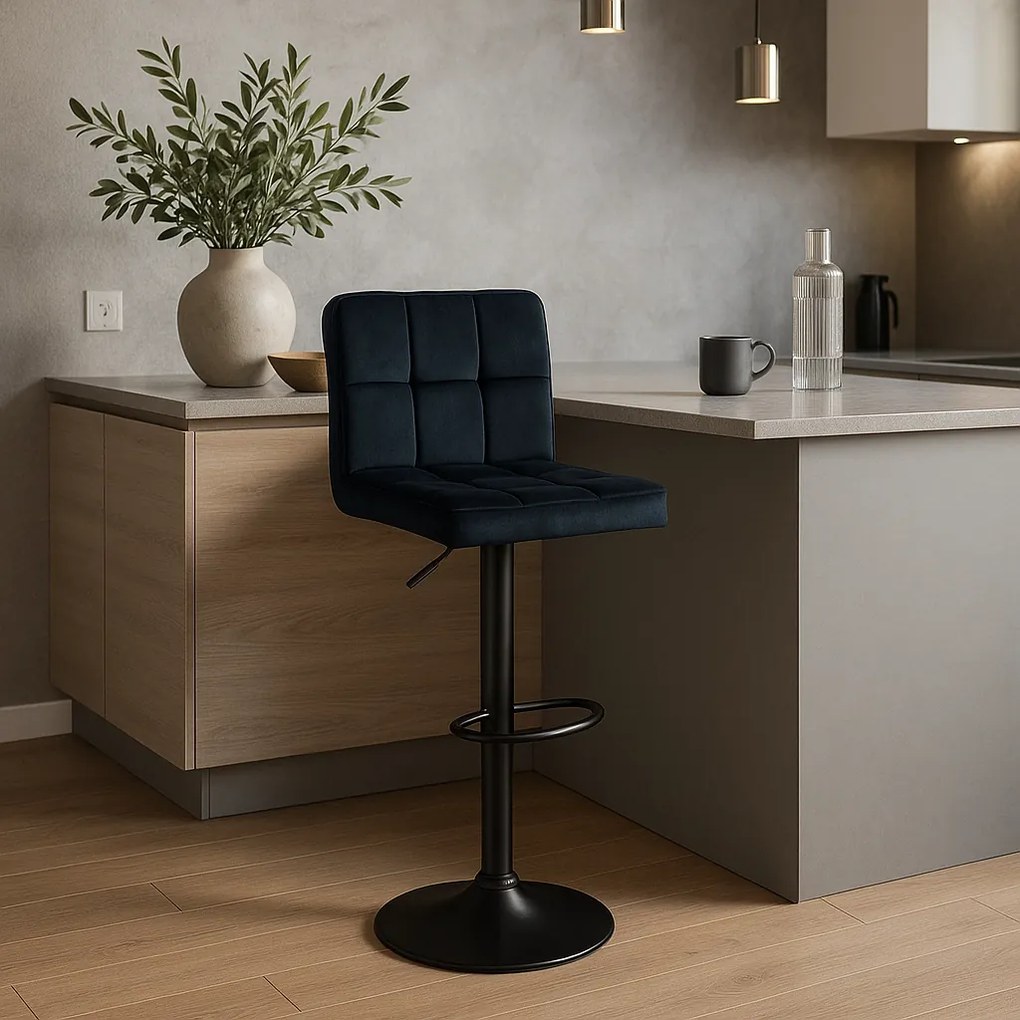 PROXIMA.store - Čalúnená barová stolička NERO FARBA: zelená