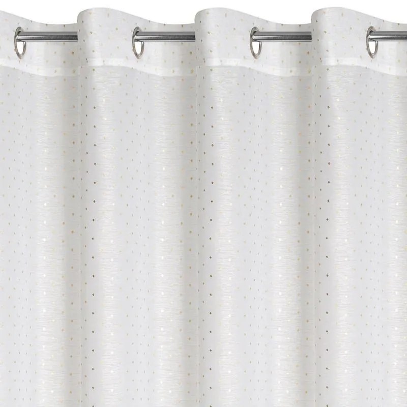 Biela záclona na krúžkoch SIBEL 300x160 cm