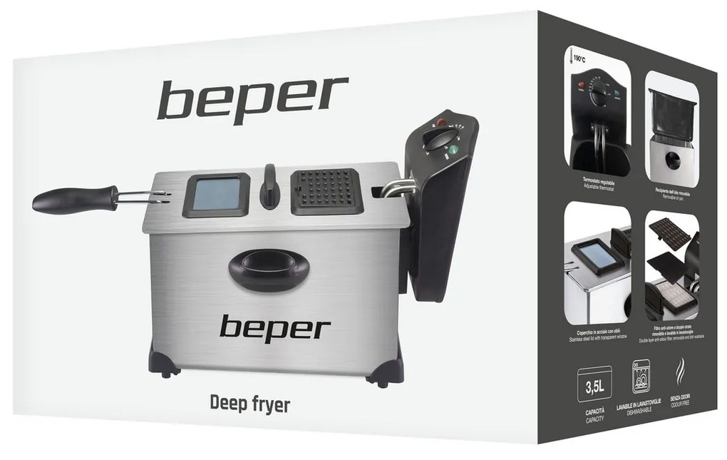 Beper BC353 nehrdzavejúca fritéza 3,5 l