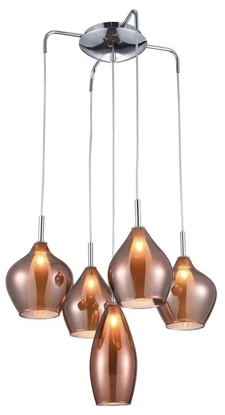 Azzardo AZ3172 - Luster na lanku MILANO 5xG9/40W/230V