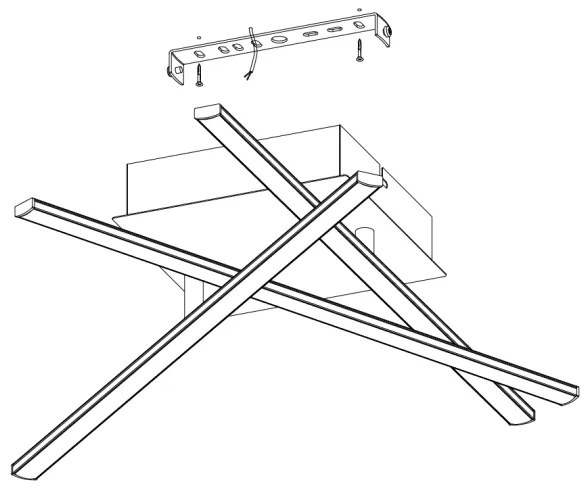 Eglo 95567 - LED stropné svietidlo LASANA 1 LED/13,2W/230V