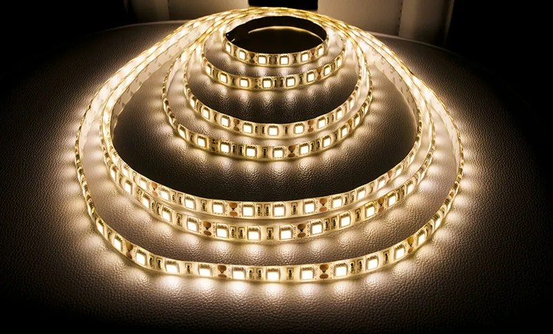 ECOLIGHT LED pásik - SMD 5050 - 5m - 60LED/m - 14,4W/m - IP65 - teplá biela