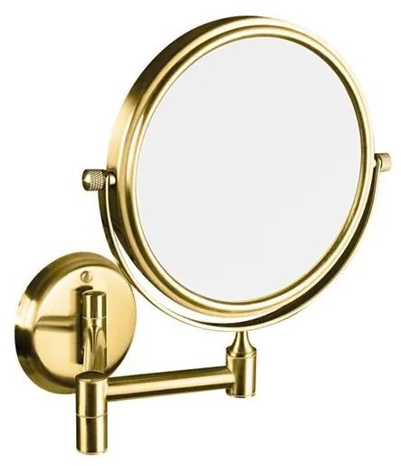 Kozmetické zrkadlo 18x25 cm nerez/zlaté