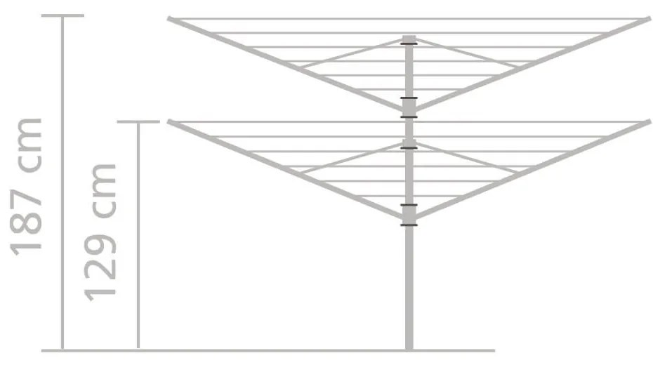 Brabantia Záhradný sušiak Lift-O-Matic 60m s krytom