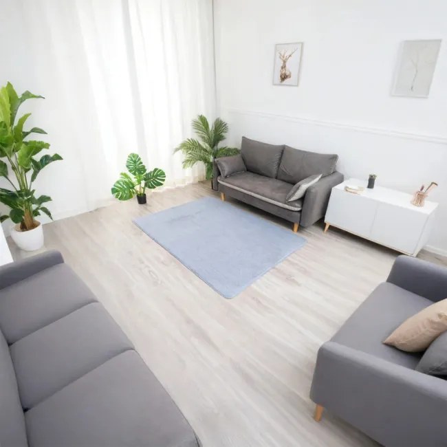 Koberec RABBIT 3D strieborný