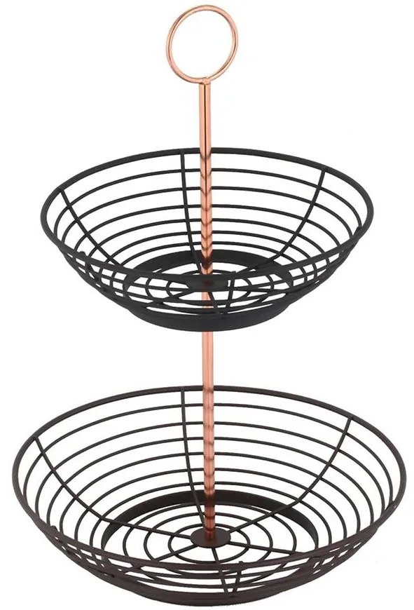 2-poschodový košík na ovocie