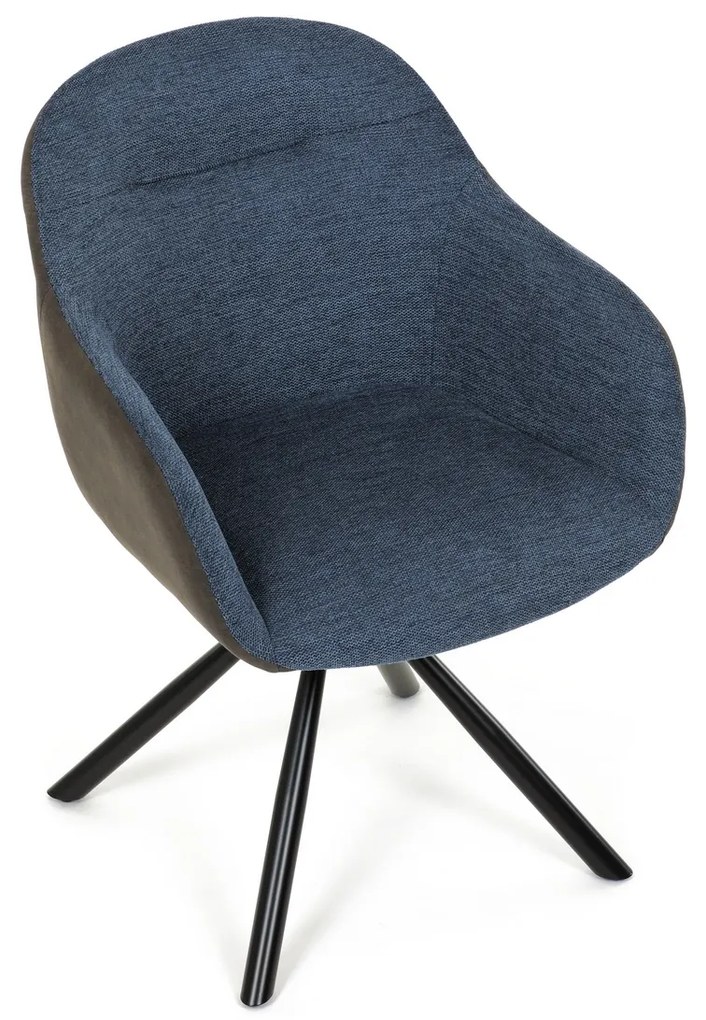 Sada jedálenských stoličiek s vratným mechanizmomDCH-Y1143 BLUE2, 2 ks