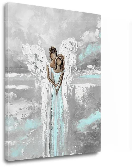 Anjelské obrazy na plátne Nebeské objatie