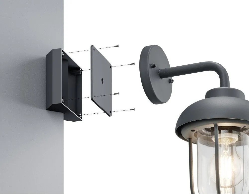 Vonkajšie svietidlo (výška 1 cm) Eckbefestigung – Trio