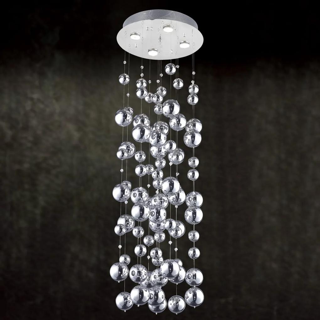 Luxusné svietidlo AZZARDO RAIN Pendant chróm AZ0270 | BIANO