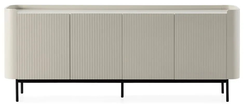 Krémovobiela komoda 200x80x40 cm Willa – MOME