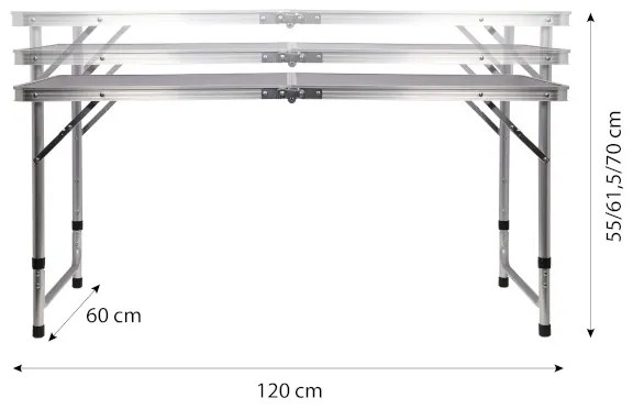 Sada skladacieho kempingového stola a stoličiek NILS Camp NC1633