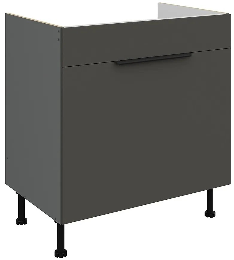 Kuchynská skrinka Aria-Gr/Ant Anti Fingerprint 80zl 1s Bb