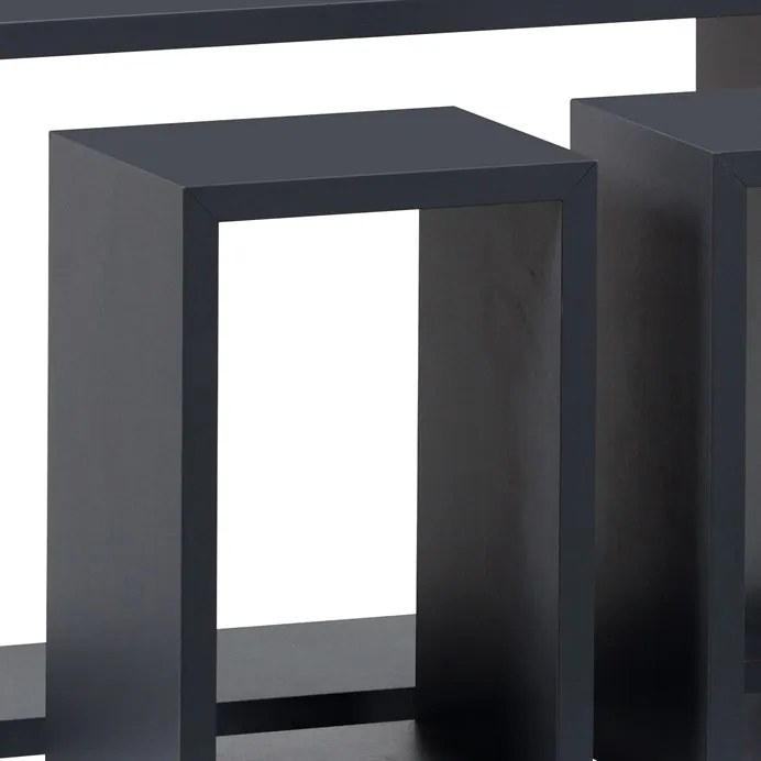 Autronic BONTEC Polička, mdf, čierna, P-009 BK Farba: Šedá