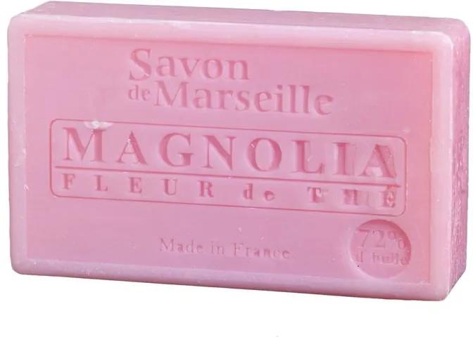 LE CHATELARD Marseillské mydlo 100 g - magnólia a čajové kvety