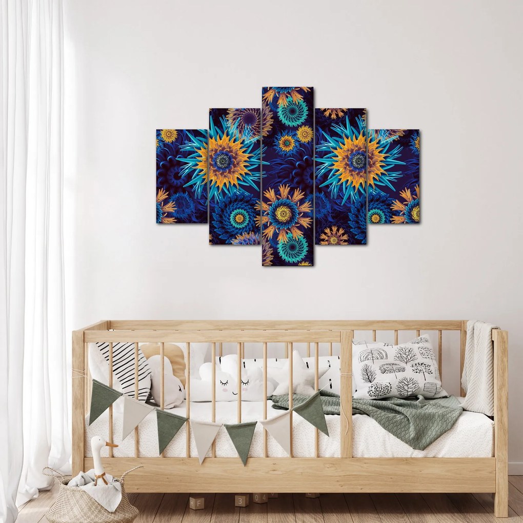 Obraz - 3D kvety (150x105 cm)