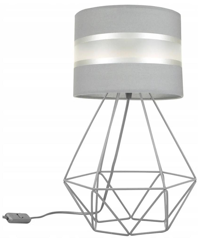 Stolná lampa Elegance, 1x textilné tienidlo (výber zo 6 farieb), (výber z 3 farieb konštrukcie)