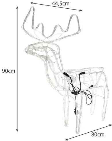 Vianočný sob LED Ruhhy 22509