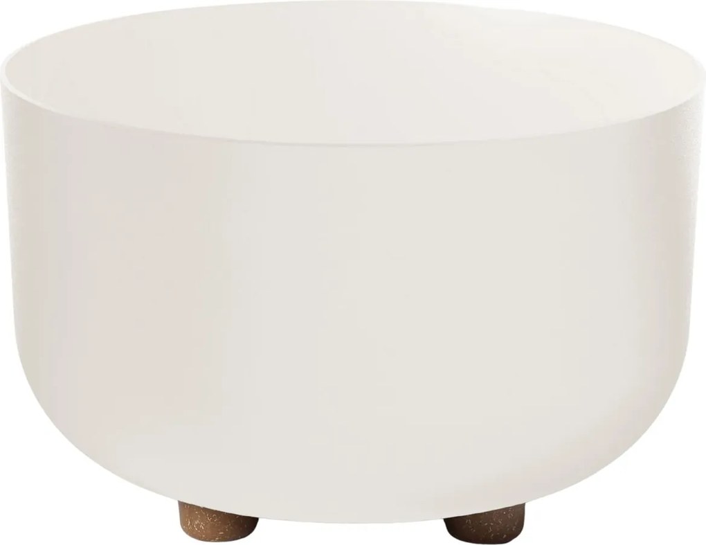 PLASTOVÝ KVETINÁČ TERRA 27X17 CM BIELA