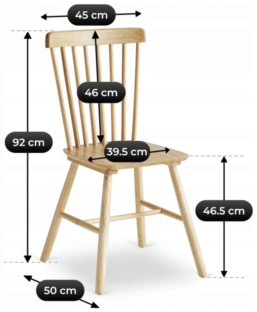 PROXIMA.store - Drevená jedálenská stolička GARTON FARBA: orech