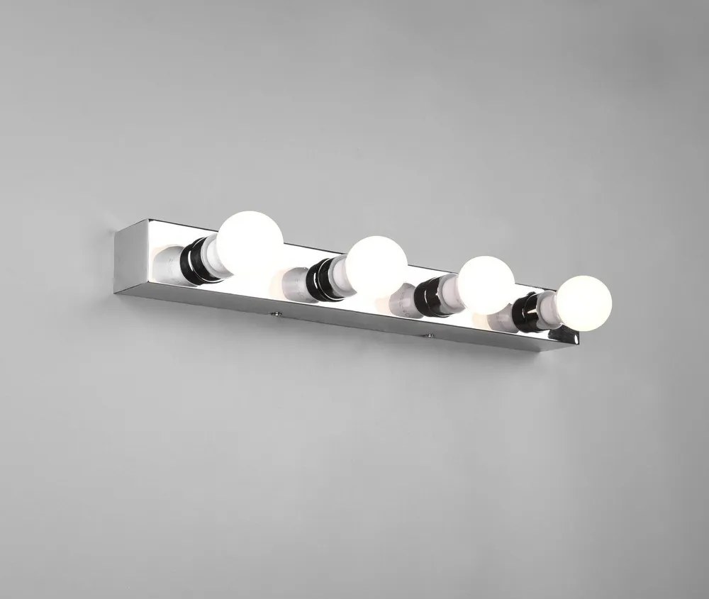 Nástenné svietidlo v lesklej striebornej farbe Theatro - Trio