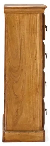 furniture-nabytek.cz - Masívna komoda Texas z akácie, lakovaná, prírodná – 58×25×82 cm