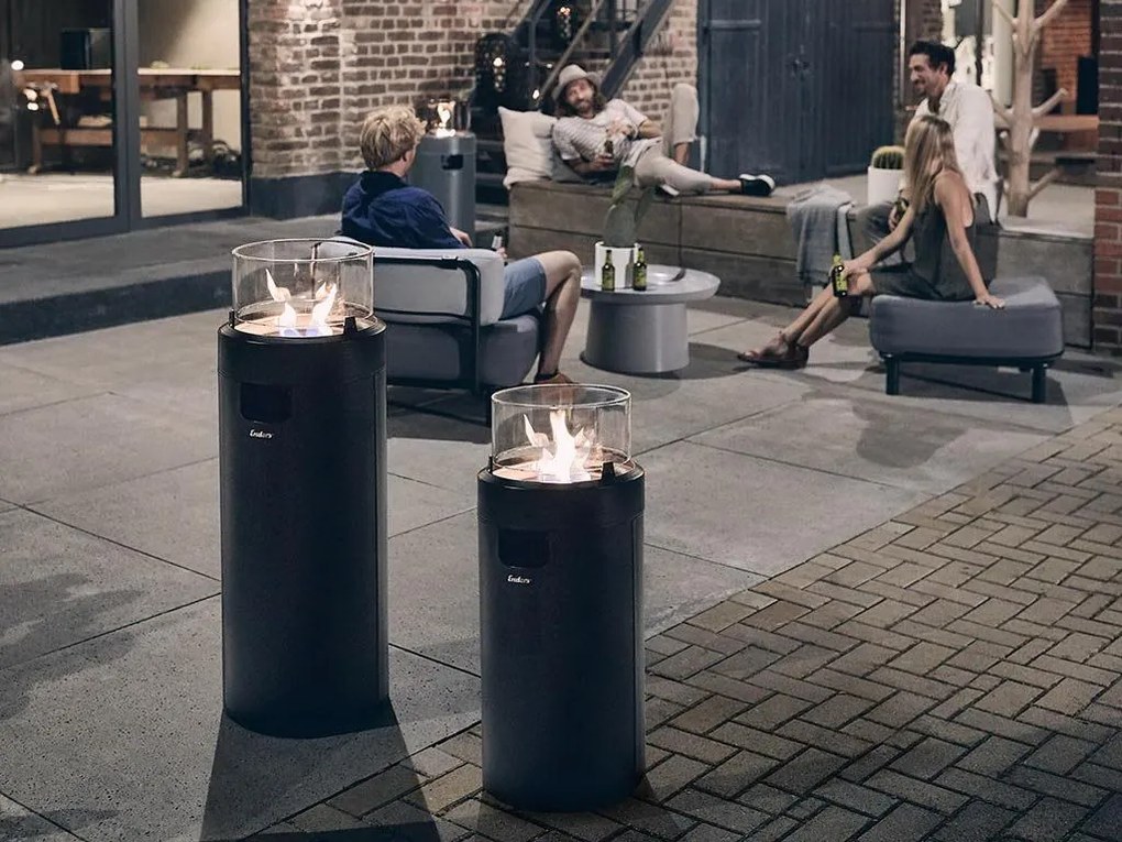 Plynové ohnisko ENDERS NOVA LED M Black/Chrome