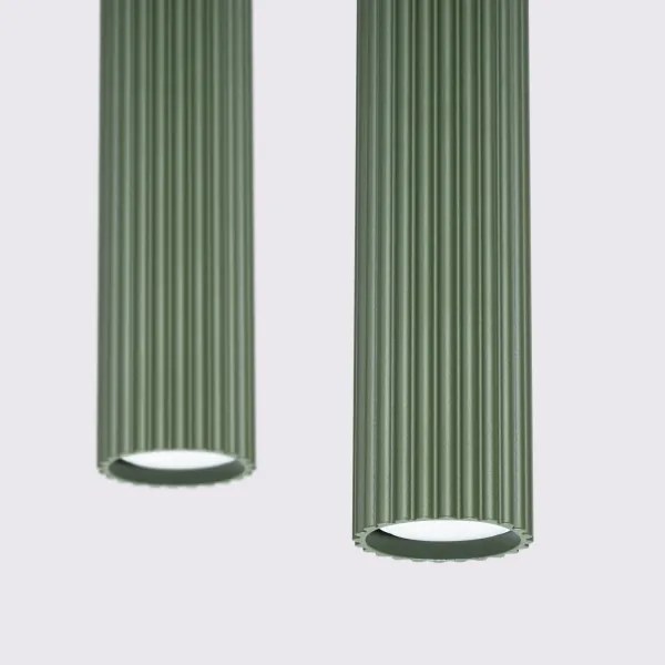 Sollux SL.1612 - Luster na lanku KARBON 2xGU10/10W/230V zelená