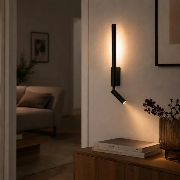 BRILAGI - LED nástenné bodové svietidlo VIXON LED/3W/230V + LED/5W čierna CRI 90