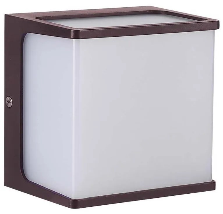 LED Vonkajšie nástenné svietidlo LED/8W/230V IP65 3000K hnedá