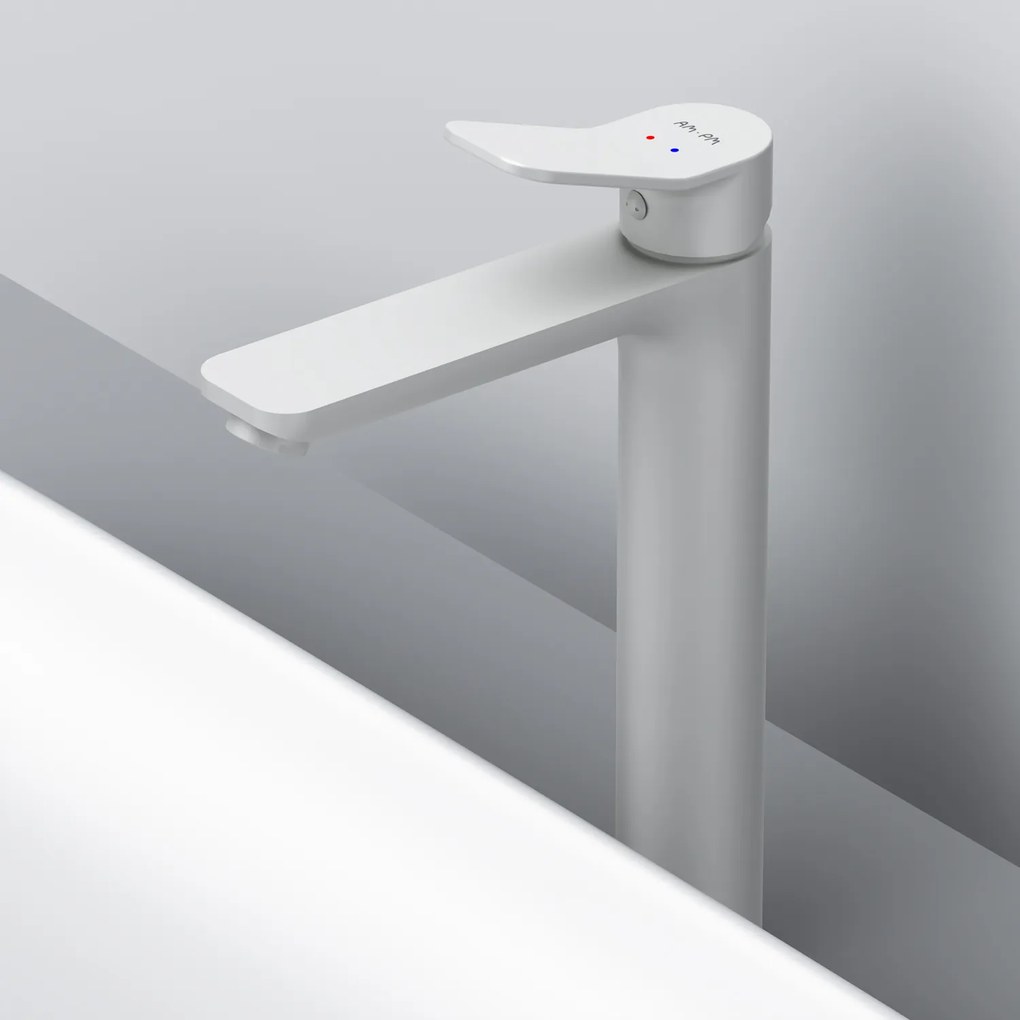 Umývadlová batéria AM.PM X-Joy FXA92233 jednopáková, vysoká, biela