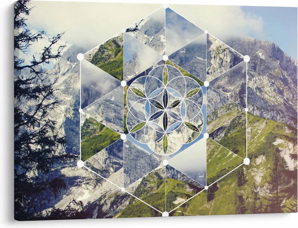 Obraz - Geometrický obrazec (70x50 cm)
