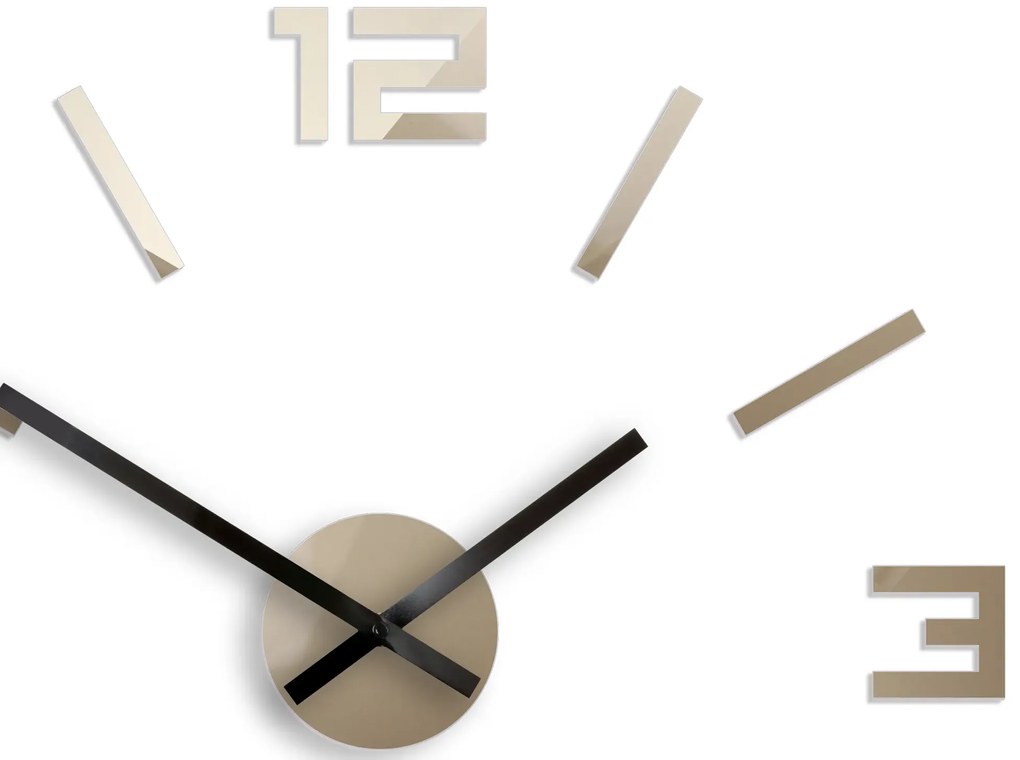 Nástěnné hodiny Arabic 50 cm šedohnědé