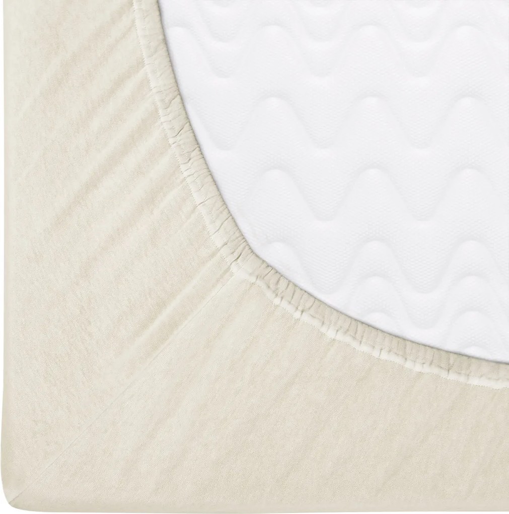 JERSEY PRESTIERADLO PREMIUM 140X200 CM PRÍRODNÁ