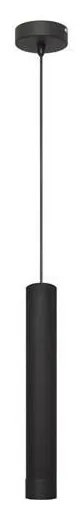 Helam LED Luster na lanku TUBA 1xGU10/4,8W/230V čierna W-KM 1111/1 BK
