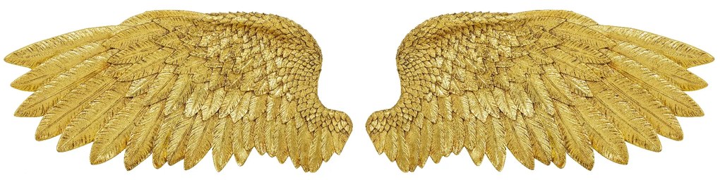 Angel nástenná dekorácia zlatá