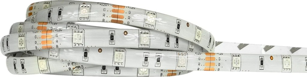 BERGE LED pásik - SMD 5050 - RGB - 5m - 30LED/m - 7,2 W/h - IP65 - s konektorom