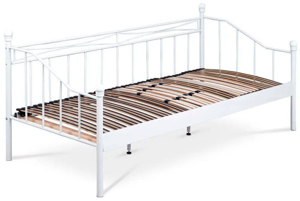 AUTRONIC Kovová posteľ 90x200 BED-1905 WT